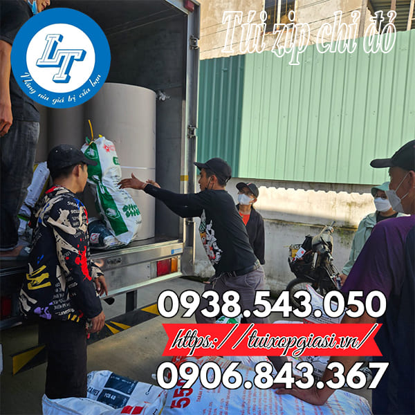 Túi zip chỉ đỏ đủ kích cỡ giá rẻ