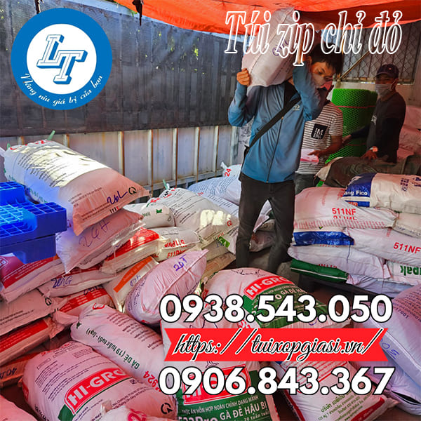 Túi zip chỉ đỏ đủ kích cỡ giá rẻ