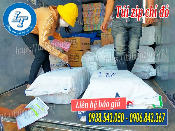 Túi zip chỉ đỏ đựng thuốc tây giá rẻ tphcm