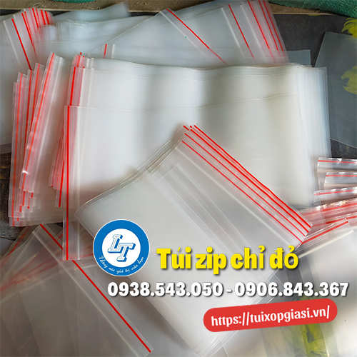 Túi zip chỉ đỏ giá rẻ tphcm