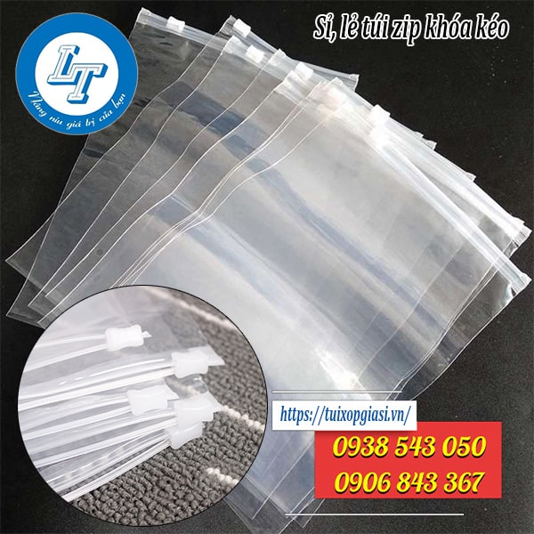 Túi zip có khóa kéo miệng Túi zip có khóa kéo miệng
