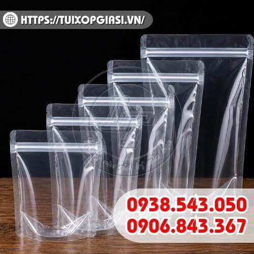 Túi zip 2 mặt trong đa dạng kích cỡ
