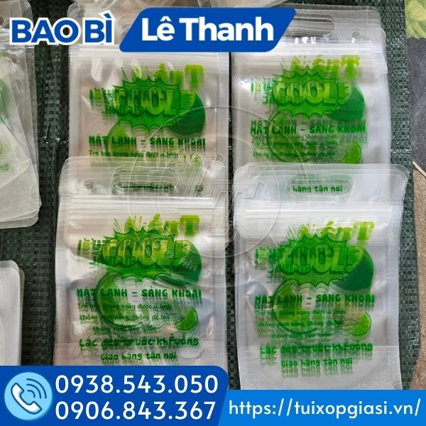 Túi zip đưng trà chanh giá sỉ