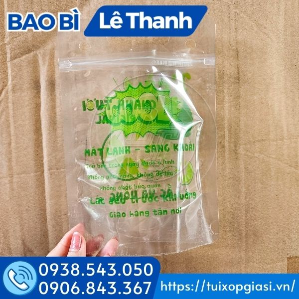 Túi zip đựng trà chanh