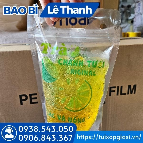 Túi zip đựng trà chanh size 15x22cm Túi zip đựng trà chanh size 15x22cm