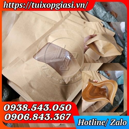 Túi zip giấy có cửa sổ