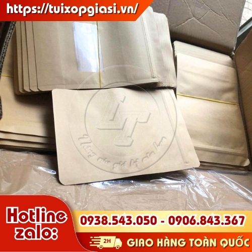 Túi zip giấy cửa sổ giá sỉ