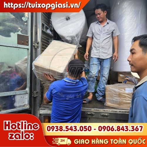 Lên túi zip giấy cửa sổ cho khách