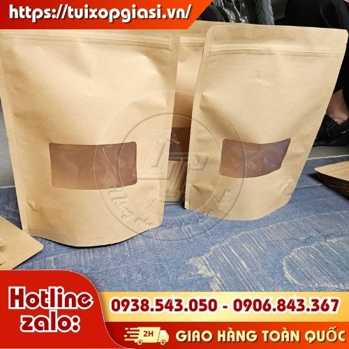 Túi zip giấy cửa sổ nhỏ