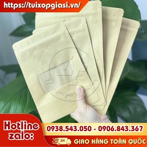 Túi zip giấy đa dạng kích cỡ