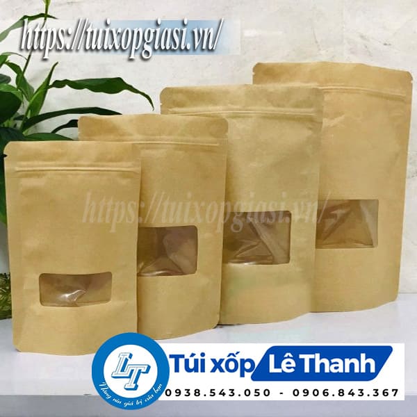 Túi zip giấy cửa sổ nhỏ
