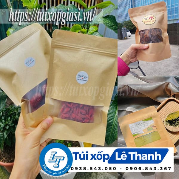 Túi zip giấy cửa sổ nhỏ