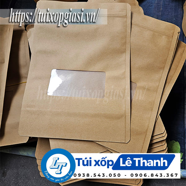 Túi zip giấy cửa sổ nhỏ