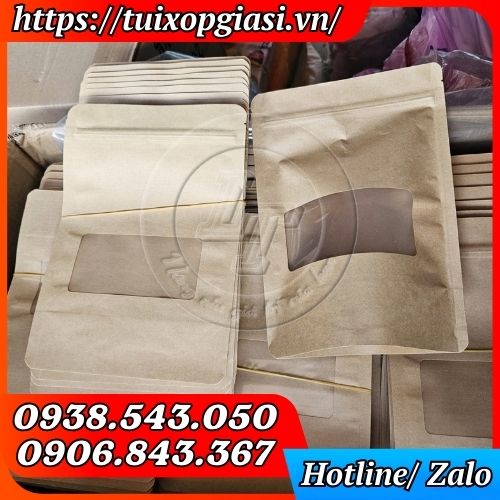 Túi zip giấy cửa sổ nhỏ