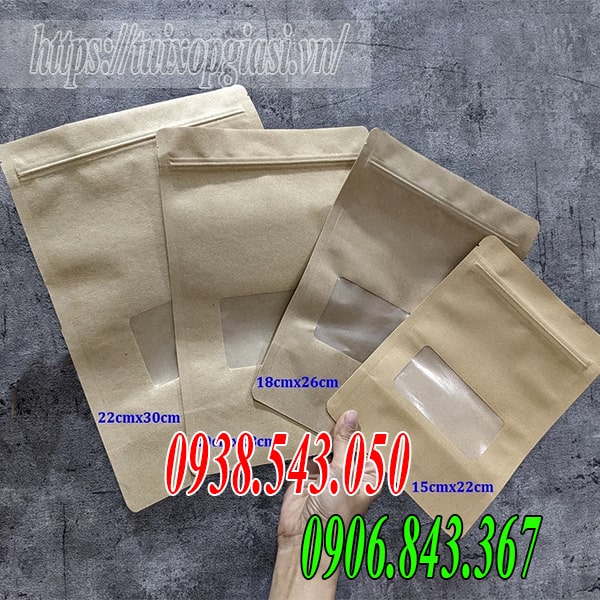 Túi zip giấy giá rẻ