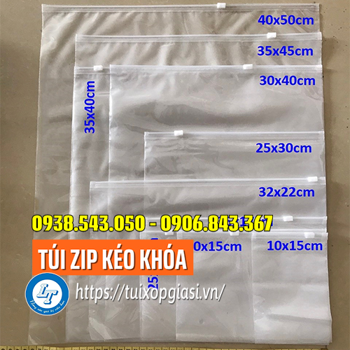 Túi zip kéo khóa