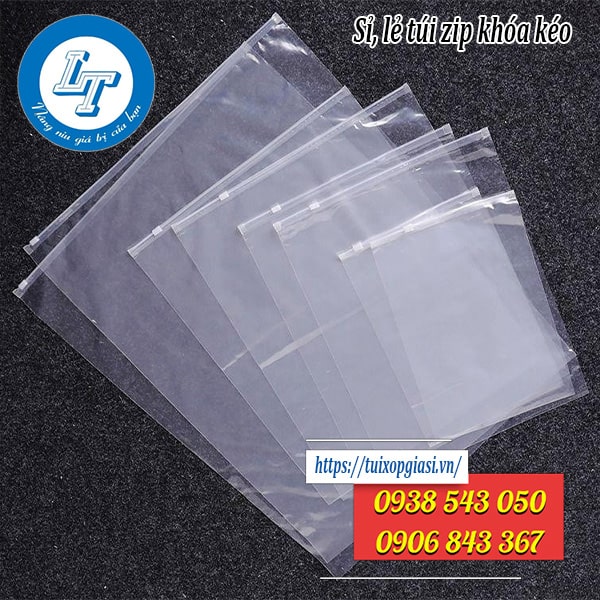 Túi zip khóa kéo đa dạng kích thước Túi zip khóa kéo đa dạng kích thước