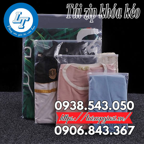 Túi zip khóa kéo đựng quần áo Túi zip khóa kéo đựng quần áo