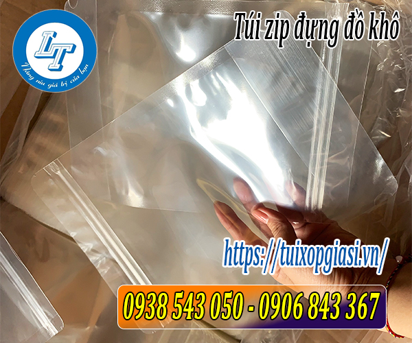 Túi zip trong đựng đồ khô