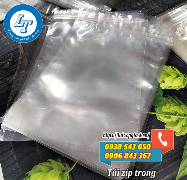 Túi zip trong giá rẻ hcm