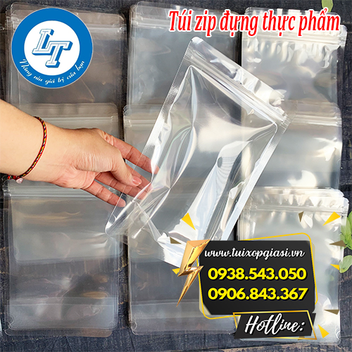 Túi zip trong suốt đựng thực phẩm