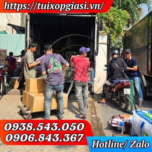 Lên túi zip xé 8 cạnh cho khách