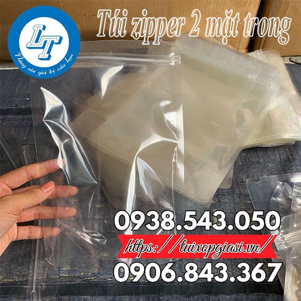 Túi zipper 2 mặt trong đựng thực phẩm giá rẻ