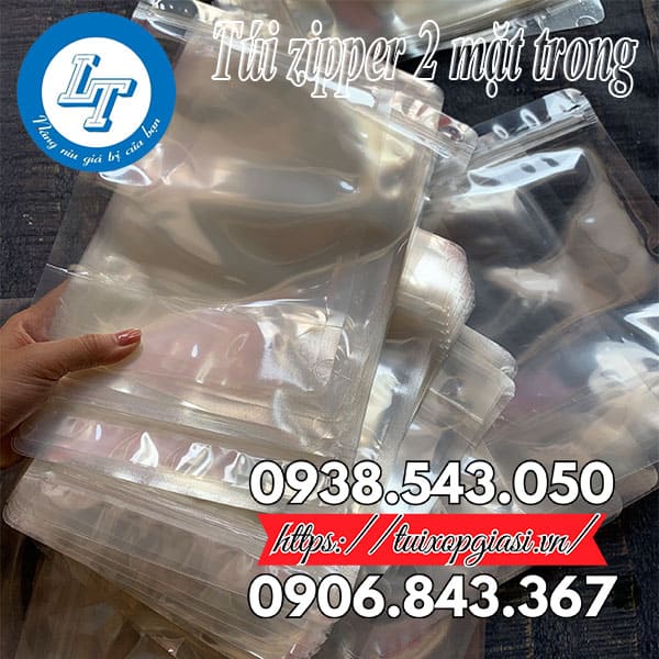Túi zipper 2 mặt trong đựng thực phẩm giá rẻ