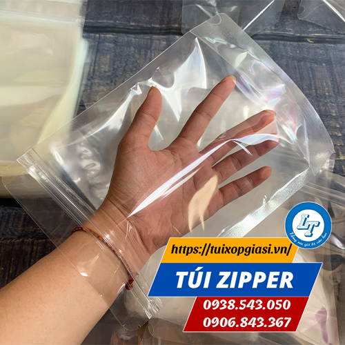 Túi zipper 2 mặt trong