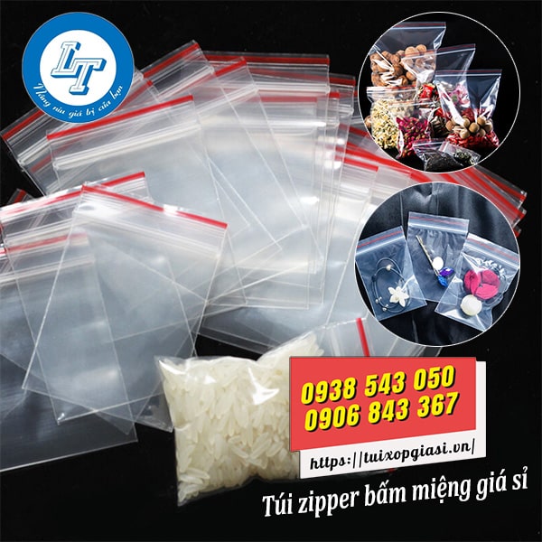 Túi zipper bấm miệng đựng thực phẩm