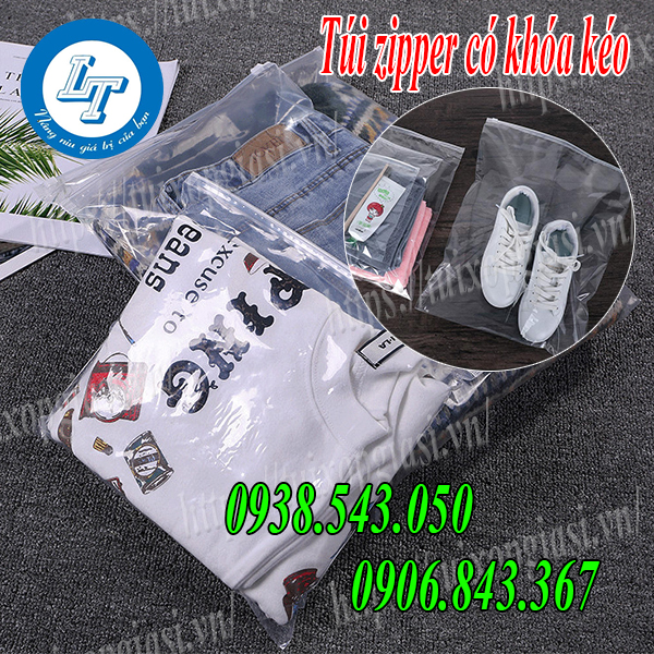 Túi zipper có khóa kéo