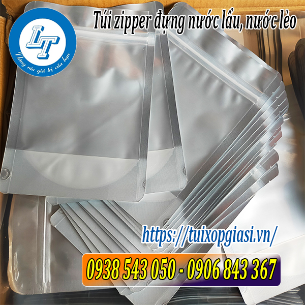 Túi zipper đựng nước lẩu giá rẻ