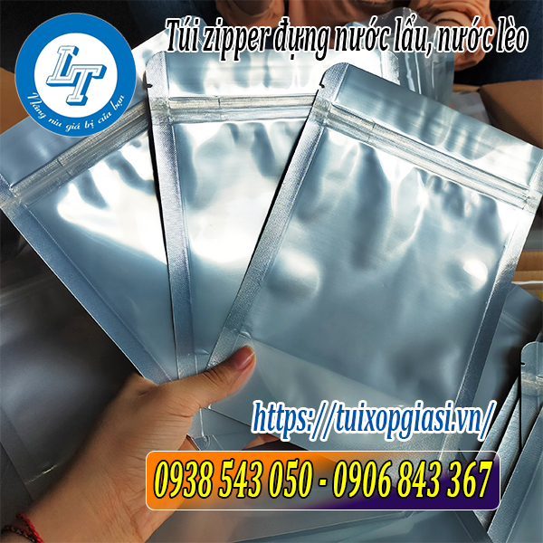Túi zipper đựng nước lẩu Túi zipper đựng nước lẩu