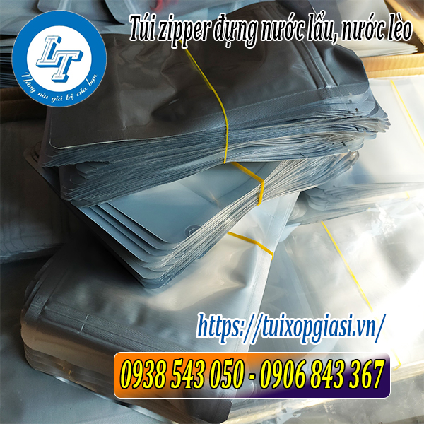 Túi zipper đựng nước lèo giá rẻ