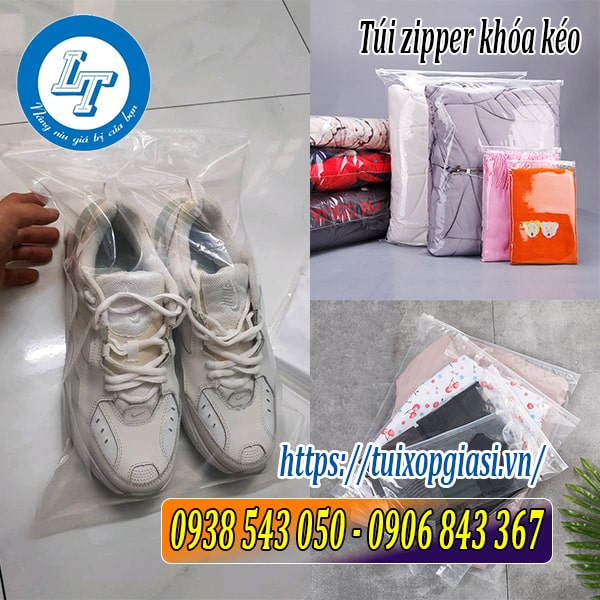 Túi zipper kháo kéo đựng quần áo, giày, chăn