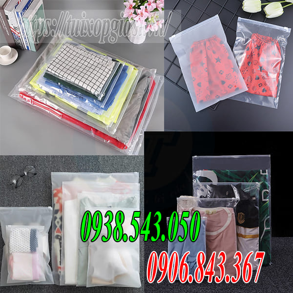 Túi zipper khóa kéo đựng quần áo