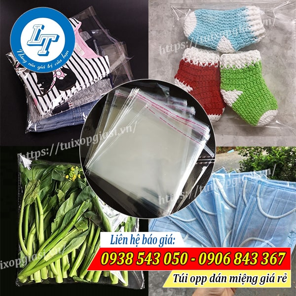 Ứng dụng của túi opp dán miệng Ứng dụng của túi opp dán miệng