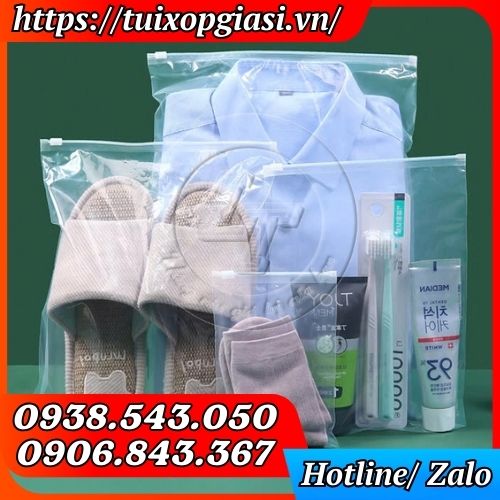 Ứng dụng túi zip có khóa kéo