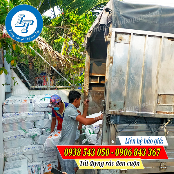 Về túi đựng rác đen cuộn size trung cho khách