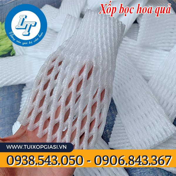 Xốp bọc hoa quả màu trắng