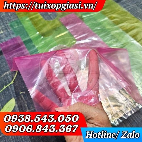 Túi bóng mỡ màu trơn zin