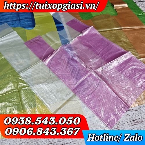 Túi bóng mỡ màu gai hàng thường