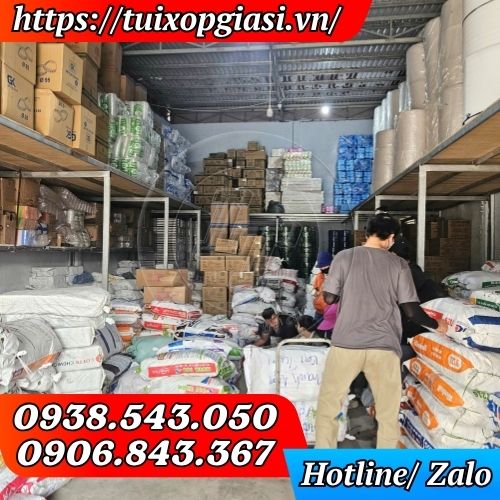 Soạn túi bóng mỡ màu gai thường cho khách