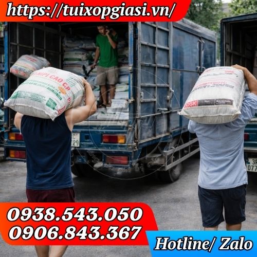Lên hàng túi bóng mỡ màu gai thường cho khách