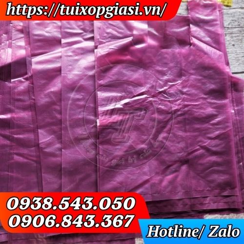 Túi bóng mỡ màu gai thường màu hồng