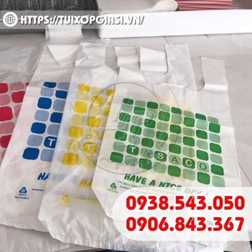 Túi nilon 2 quai in logo theo yêu cầu