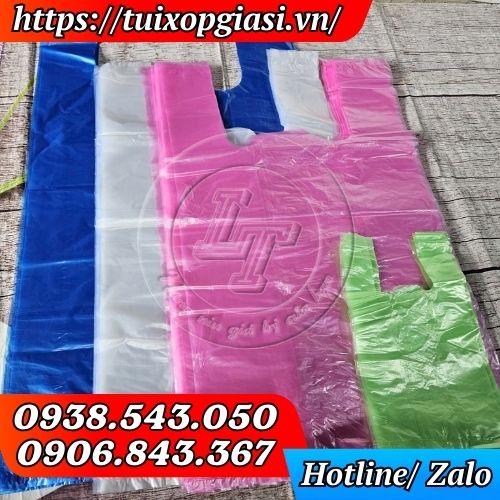 Túi xốp màu trơn zin