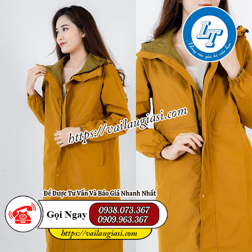 Áo mưa măng tô màu da bò Áo mưa măng tô màu da bò
