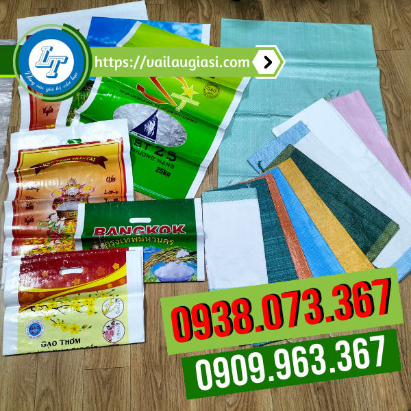 Bề mặt bao gạo bóng mịn, in ấn logo dễ dàng Bề mặt bao gạo bóng mịn, in ấn logo dễ dàng