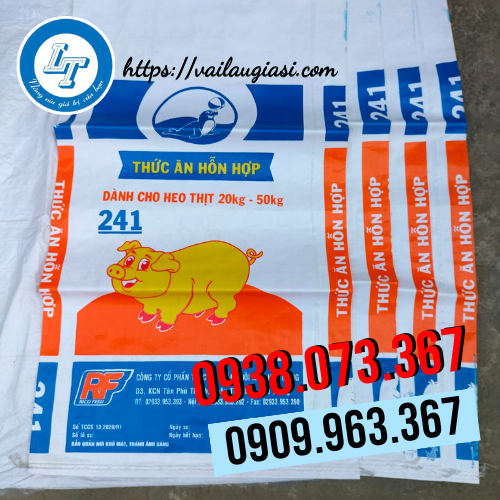 Bao bì thức ăn cho heo 25kg Bao bì thức ăn cho heo 25kg